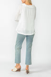 White Sheer Linen Top