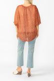 Sienna Bat Wing Sheer Linen Top