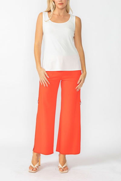 【COLOR iN ID】D-ring banding work pants Orange Side D-Ring & Bottom Open Detail Pants – IC Collection