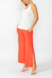 Orange Side D-Ring & Bottom Open Detail Pants