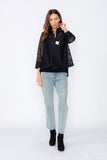 Black One Button Jacket