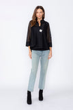 Black One Button Jacket