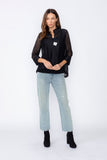 Black One Button Jacket