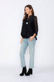 Black One Button Jacket