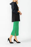 Green Side Pocket Special Tape Pencil Skirt