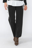 Black Wide Leg Straight Pants