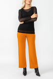 Caramel Wide Leg Straight Pants