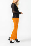 Caramel Wide Leg Straight Pants