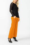 Caramel Wide Leg Straight Pants