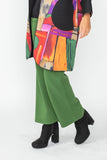 Hunter Green Wide Leg Straight Pants