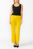 Mustard Wide Leg Straight Pants