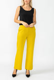 Mustard Wide Leg Straight Pants