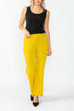 Mustard Wide Leg Straight Pants