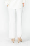 White Wide Leg Straight Pants