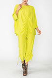 Acid Front Drawed Detail Asymmetrical Top