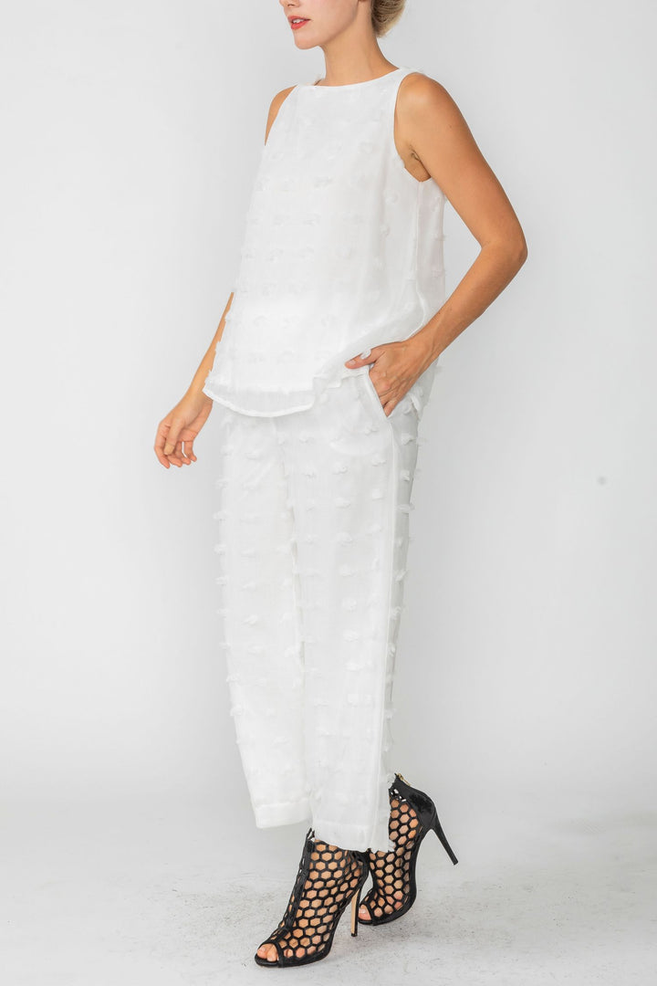 IC Collection - ASYMMETRICAL CUT LINETIE TOP