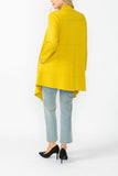 Mustard Intricate Line Asymmetrical Jacket