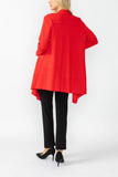 Red Intricate Line Asymmetrical Jacket