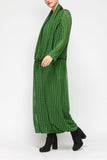 Hunter Green Punch Hole Fabric Balloon-Bottom Jumpsuit