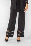 Black Mesh Long Pants