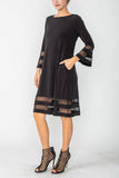 Black Ity Mesh Dress