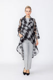 Black High Low Organza Jacket