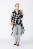 Black High Low Organza Jacket