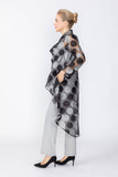 Black High Low Organza Jacket