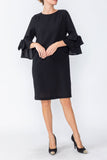 Black Bow Sleeve Dress