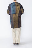 Multi Color Arched Collar Jacket w/ Fly