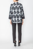 Silver One Button Jacket W/ Circle Cluster