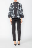 Silver One Button Jacket W/ Circle Cluster