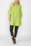 Lime Bell Sleeve & Back Yoke Eyelet Point Jacket