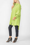 Lime Bell Sleeve & Back Yoke Eyelet Point Jacket