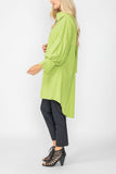 Lime Bell Sleeve & Back Yoke Eyelet Point Jacket