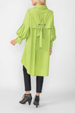 Lime Bell Sleeve & Back Yoke Eyelet Point Jacket