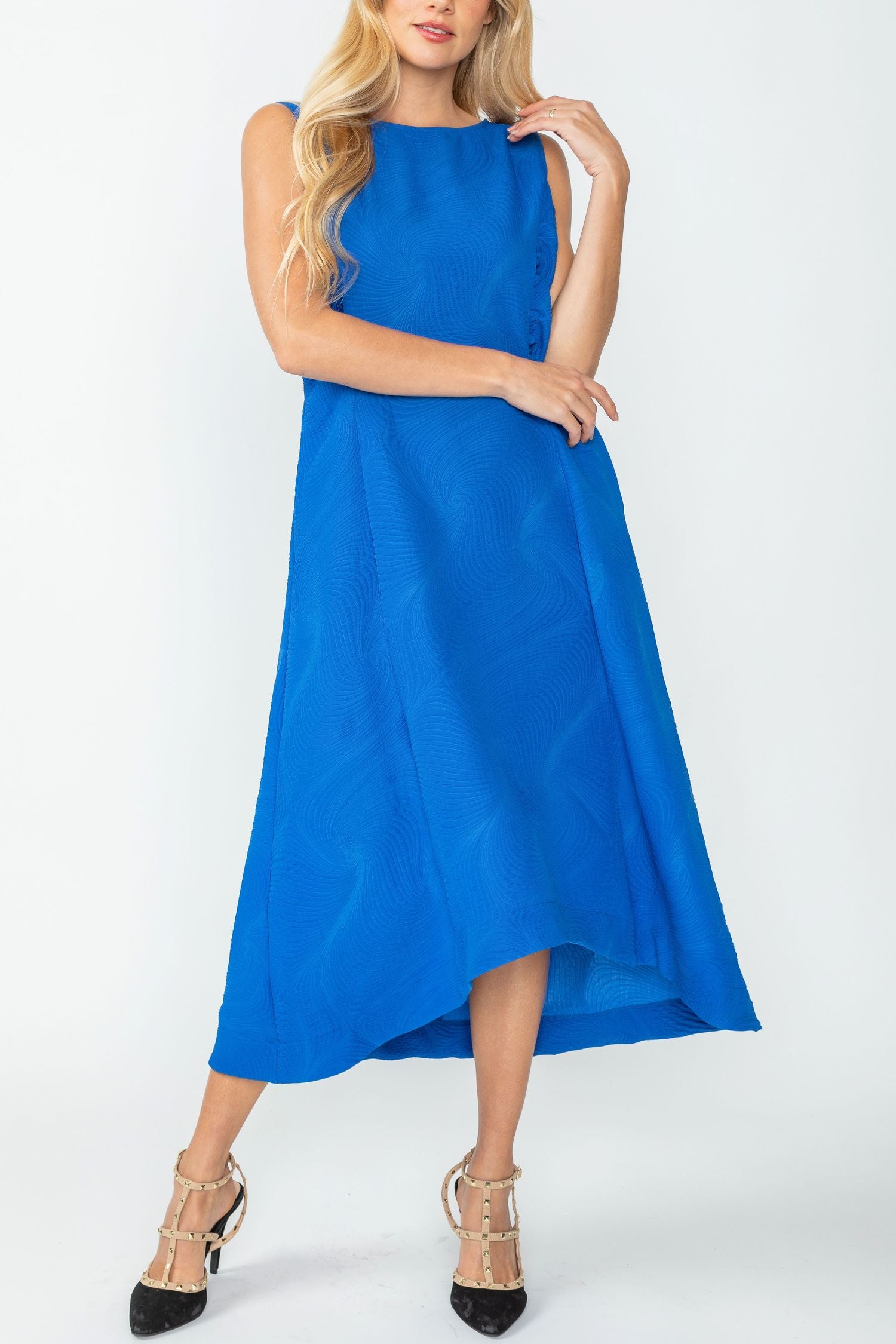 Royal Blue Fit Flare Tank Dress Royal Blue / Small Royal Blue Fit Flare Tank Dress Royal Blue / Small