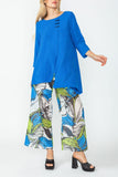 Royal Blue Asymmetrical Layered Tunic