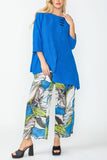 Royal Blue Asymmetrical Layered Tunic