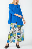 Royal Blue Asymmetrical Layered Tunic