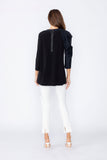 Black Top W/ Bow Sleeve Detail