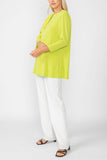 Lime Top W/ Bow Sleeve Detail