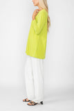 Lime Top W/ Bow Sleeve Detail
