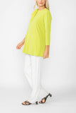 Lime Top W/ Bow Sleeve Detail