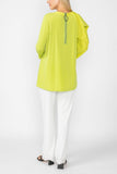 Lime Top W/ Bow Sleeve Detail