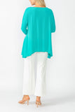 Jade Boat Neck Top W/ Rosette