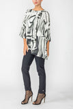 Black Asymmetrical Layered Tunic Top