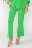 Green Pants With Front Slit