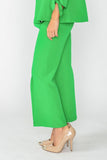 Green Pants With Front Slit