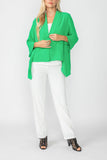 Green Kimono With Side Drape